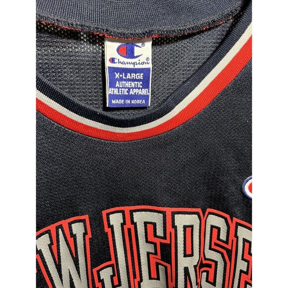 Vintage Champion NBA New Jersey Nets -#5 Jason Kidd Size 48- Navy Blue -EUC - Picture 6 of 8